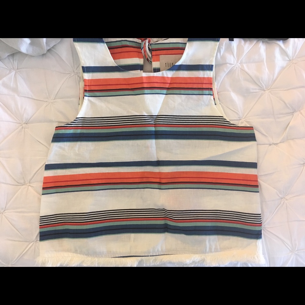 CLEARANCE! - Striped tie back tank top - XS